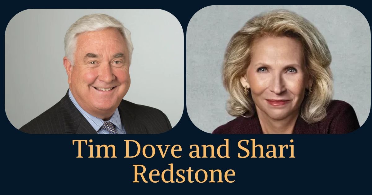 Tim Dove and Shari Redstone